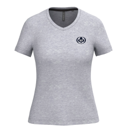 T-shirt Femme Manches Courtes encolure col V